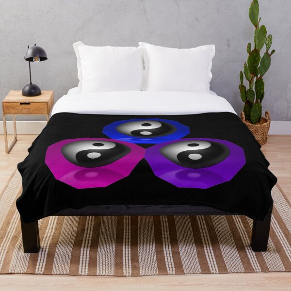 Item preview, Yin Yang Triangle - Blue, Purple and Pink designed and sold by TopPopClothing.