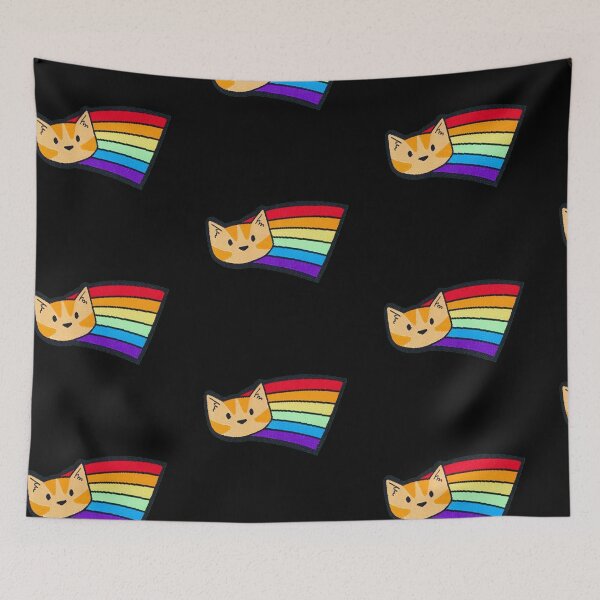 Item preview, Rainbow Cat Sticker designed and sold by designolo.