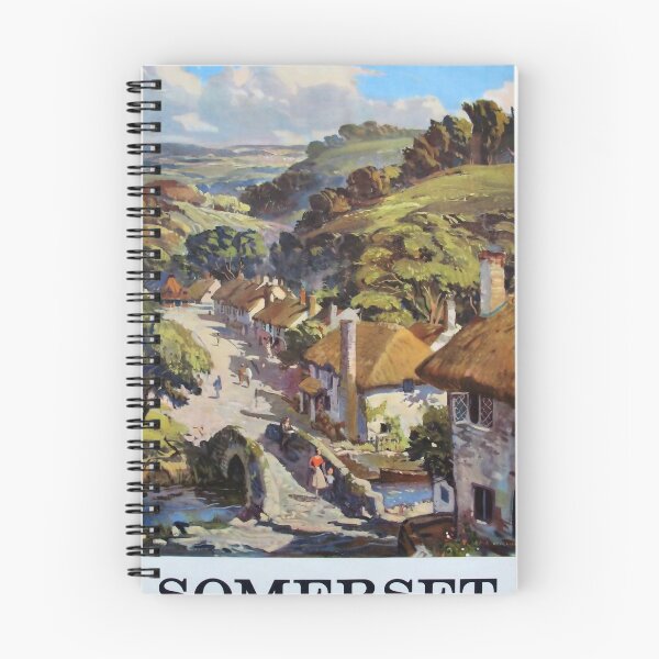 Item preview, Somerset vintage travel poster designed and sold by stickart-marek.