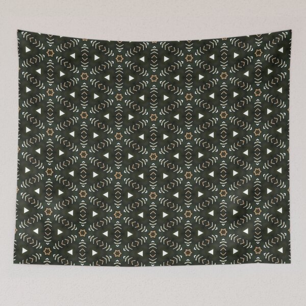 Item preview, Dark colors geometrical abstract expressionism pattern by Code03 designed and sold by Code03.