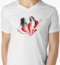 Jack and Meg White Men's V-Neck T-Shirt