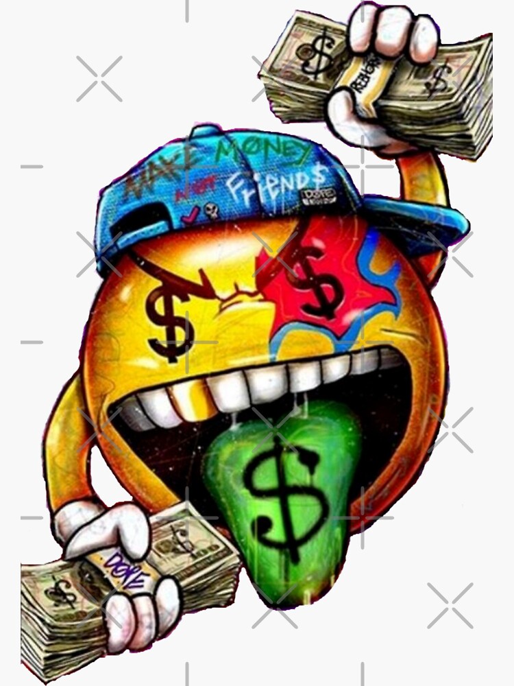 Smile Emoji Happy Face Gangster Sticker By Facemaskto vrogue.co