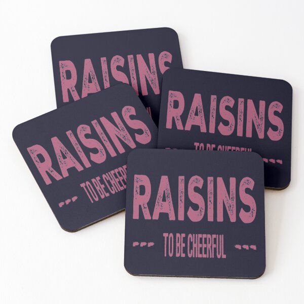 Item preview, Raisins to be Cheerful - Vegan humor designed and sold by madtoyman.