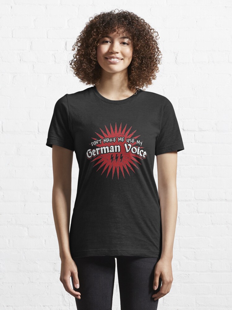 Alternative Ansicht von Don't Make Me Use My German Voice - Language Teacher Essential T-Shirt