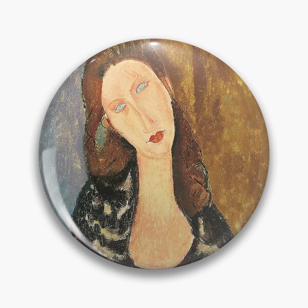 Item preview, Vintage Portrait painting by  Amedeo Modigliani (Italian, Livorno 1884–1920 Paris) designed and sold by Vintage Designs +.