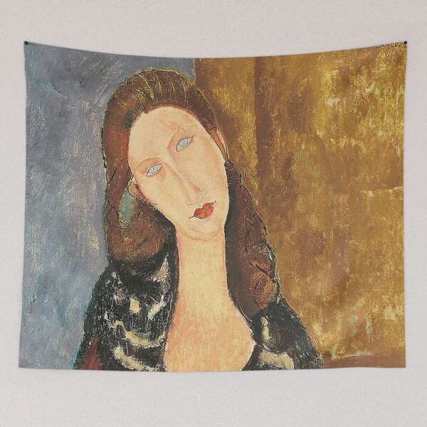 Item preview, Vintage Portrait painting by  Amedeo Modigliani (Italian, Livorno 1884–1920 Paris) designed and sold by Vintage Designs +.