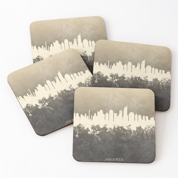 Item preview, Jakarta Skyline Indonesia designed and sold by ArtPrints.
