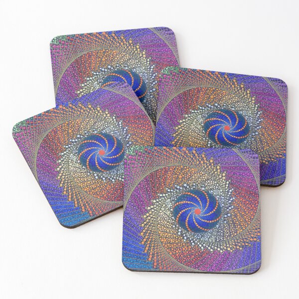 Item preview, Mandalastone on canvas, Fibonacci spiral designed and sold by viodots.