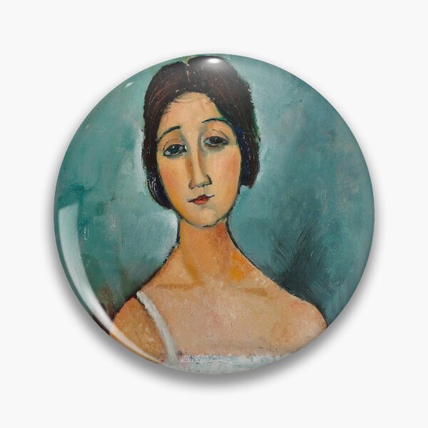 Item preview, Vintage Portrait painting by  Amedeo Modigliani (Italian, Livorno 1884–1920 Paris) designed and sold by Vintage Designs +.