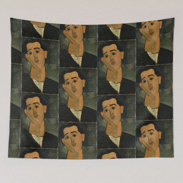 Item preview,  Vintage Portrait painting by  Amedeo Modigliani (Italian, Livorno 1884–1920 Paris) designed and sold by Vintage Designs +.