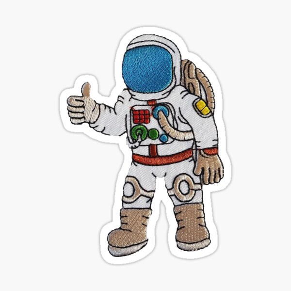 Astronaut Patch Sticker