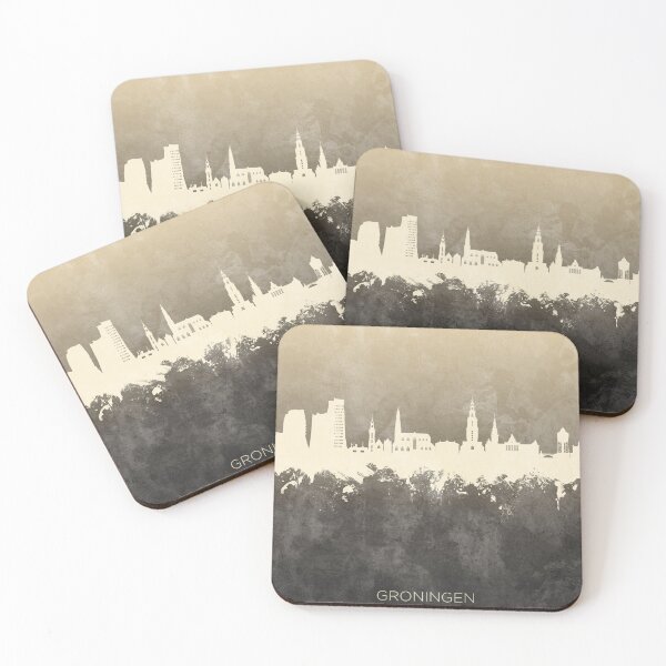 Item preview, Groningen The Netherlands Skyline designed and sold by ArtPrints.