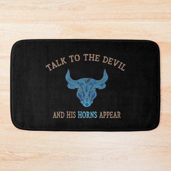 Item preview, Talk to the devil and his horns appear. designed and sold by TheaDesign.