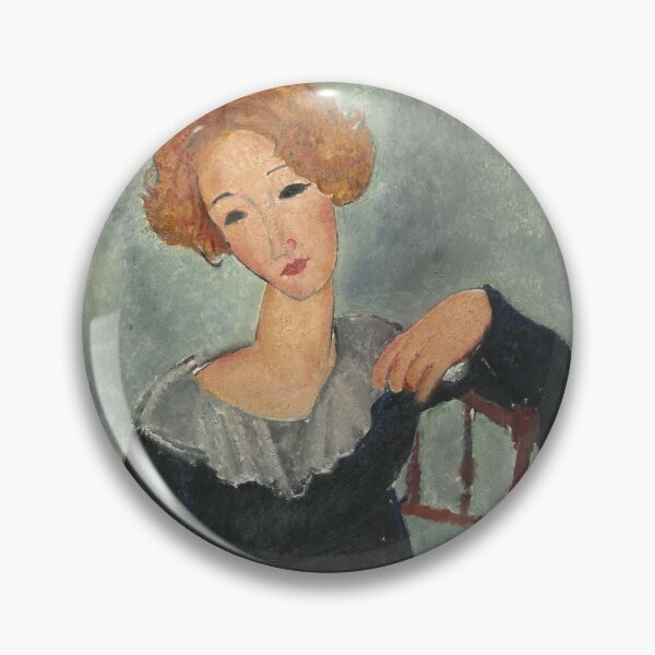 Item preview, Vintage Portrait painting by  Amedeo Modigliani (Italian, Livorno 1884–1920 Paris) designed and sold by Vintage Designs +.