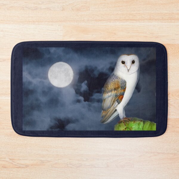 Item preview, Barn Owl in Moonlight Watercolour Painting Artwork designed and sold by Alison Langridge.