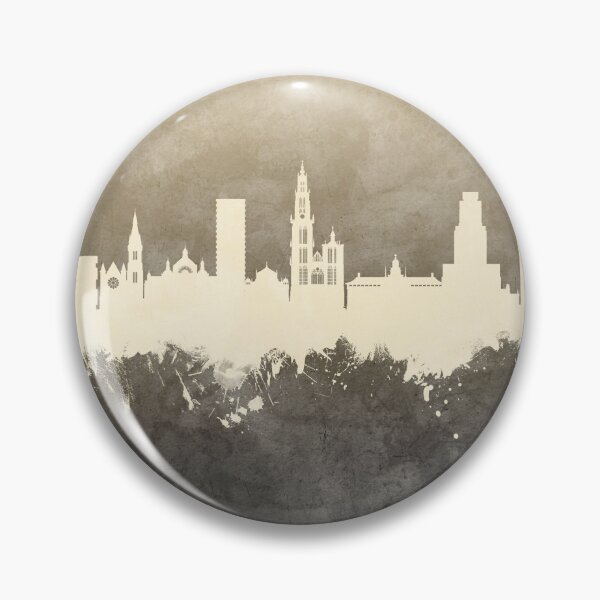 Item preview, Antwerp Belgium Skyline designed and sold by ArtPrints.