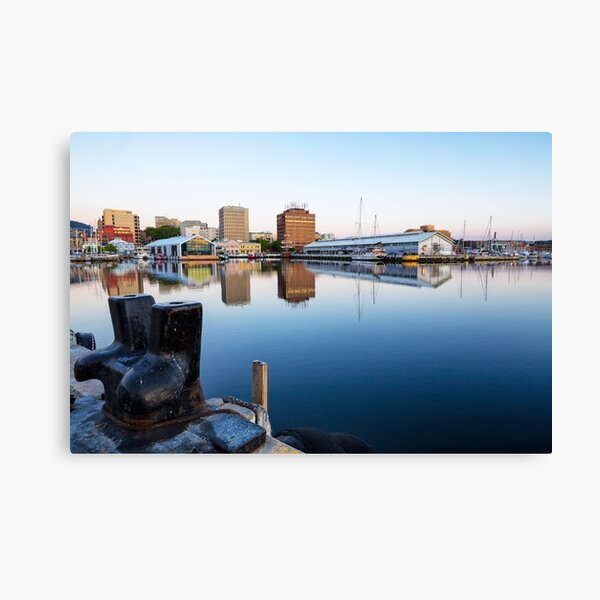 Early Morning at Hobart Wharves, Tasmania Canvas Print