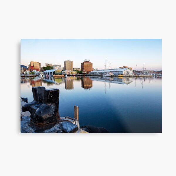 Early Morning at Hobart Wharves, Tasmania Metal Print