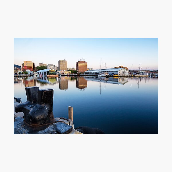 Early Morning at Hobart Wharves, Tasmania Photographic Print