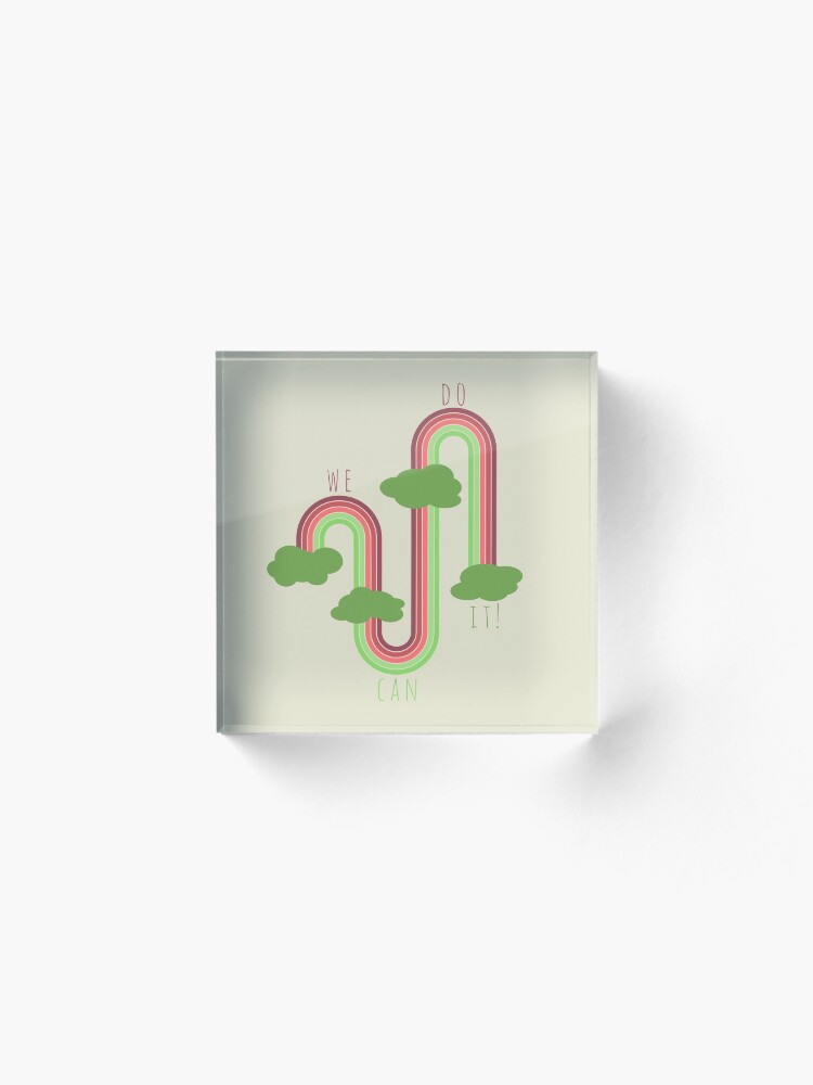 Alternate view of We Can Do It! Acrylic Block