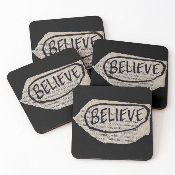 Item preview, 'Believe' Distressed Hand-written Quote designed and sold by noveltiko.