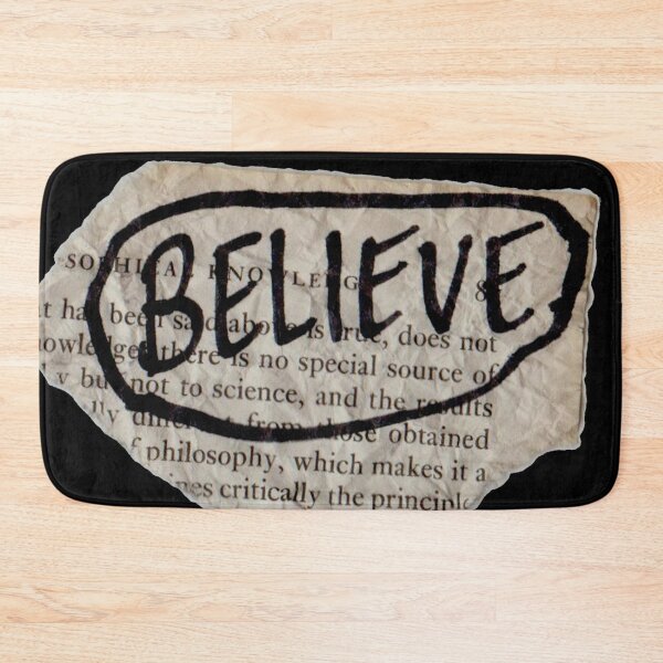 Item preview, 'Believe' Distressed Hand-written Quote designed and sold by noveltiko.
