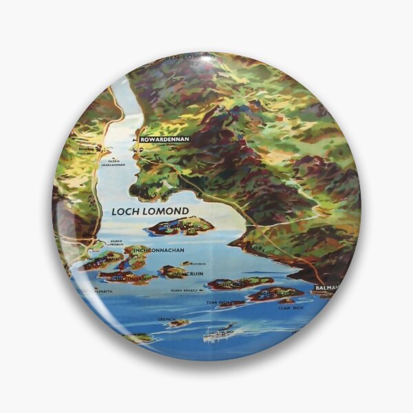 Item preview, Loch Lomond vintage travel poster designed and sold by stickart-marek.