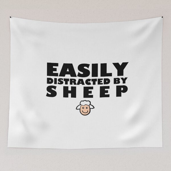 Item preview, Easily Distracted By Sheep - Funny Sheep Whisperer Farmer - Ewe Mad Bro designed and sold by JukeLox.