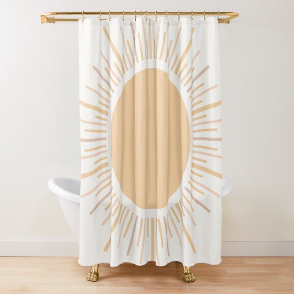 neutral color shower curtains