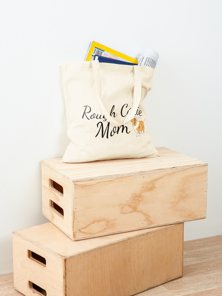 Alternate view of Rough Collie Mom Tote Bag