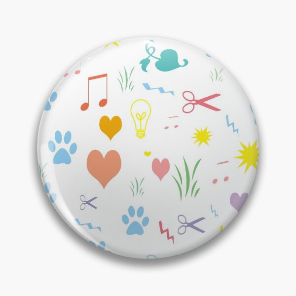 Item preview, Cool and funky Pattern of scissors,heart,bulb,music,paws,grass designed and sold by vineeth.