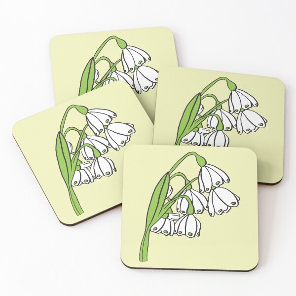 Item preview, Snowflake Flowers on Yellow designed and sold by Sally Cummings.