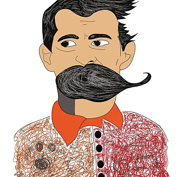 Artwork thumbnail, Mustache Man by Rococodesigns