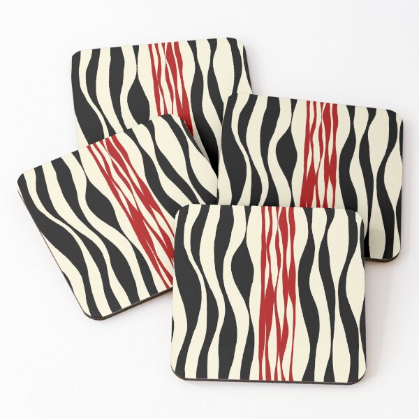 Item preview, Ebb and Flow - Red & Cream designed and sold by LAEC-Shop.