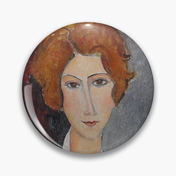Item preview, Vintage Portrait painting by  Amedeo Modigliani (Italian, Livorno 1884–1920 Paris) designed and sold by Vintage Designs +.