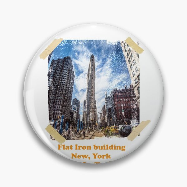 Item preview, Flat Iron Building New York City sticking with tape Custom T Shirt Design  designed and sold by ajcreativz.