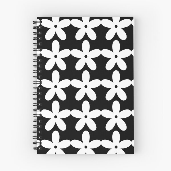 Item preview, 60s Retro Flower Pattern | Black & White designed and sold by NobodysHero.