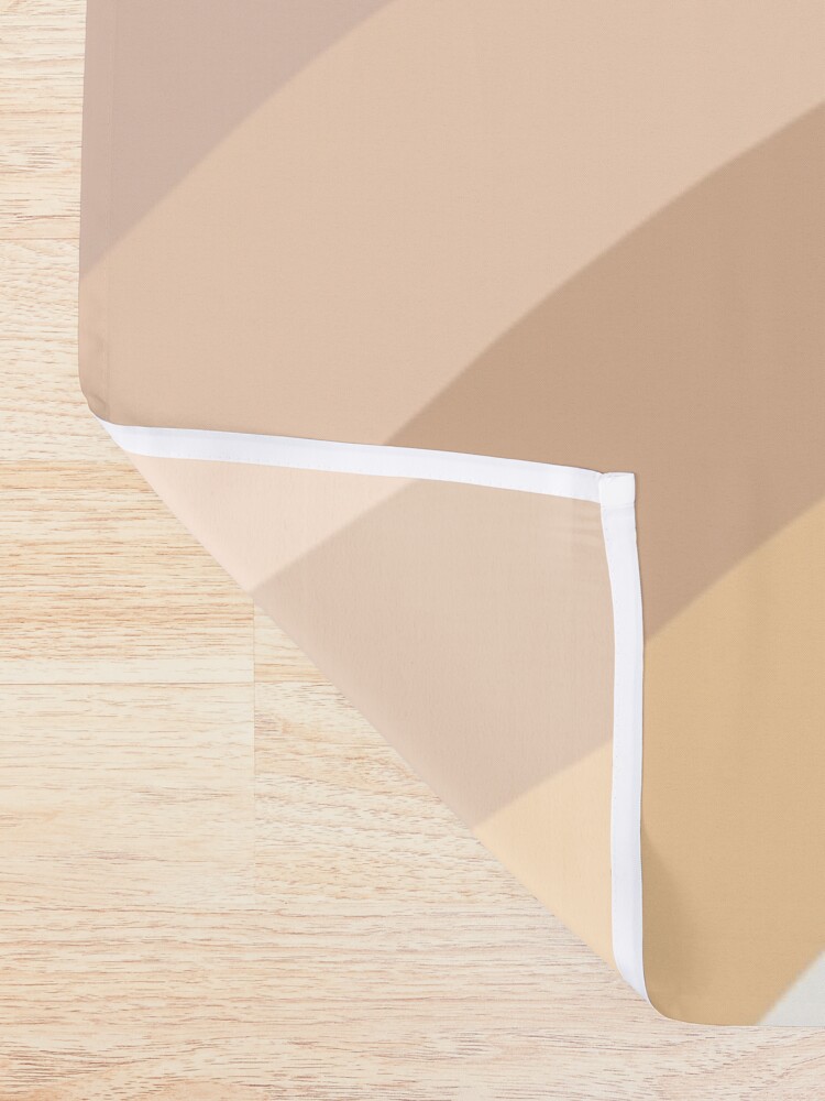 Alternate view of Rainbow neutral colors art Shower Curtain