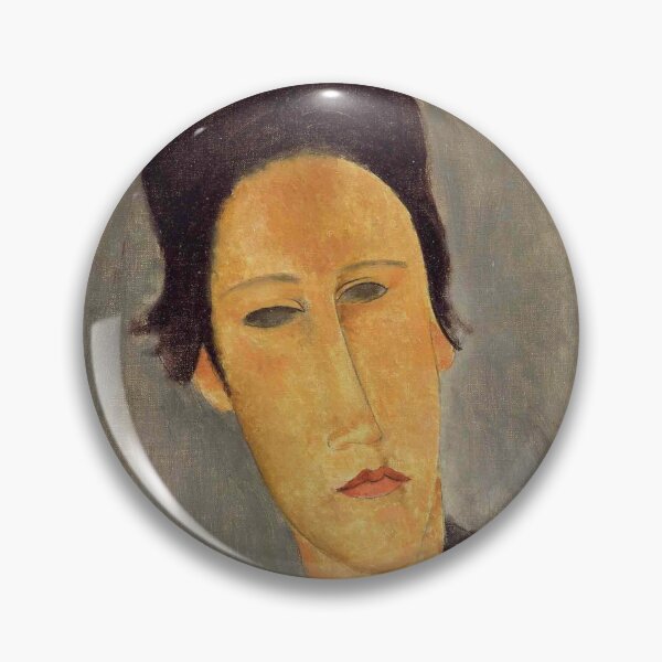 Item preview, Vintage Portrait painting by  Amedeo Modigliani (Italian, Livorno 1884–1920 Paris) designed and sold by Vintage Designs +.