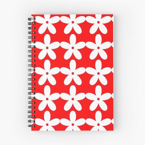 Item preview, Red & White Flower Pattern | Retro designed and sold by NobodysHero.