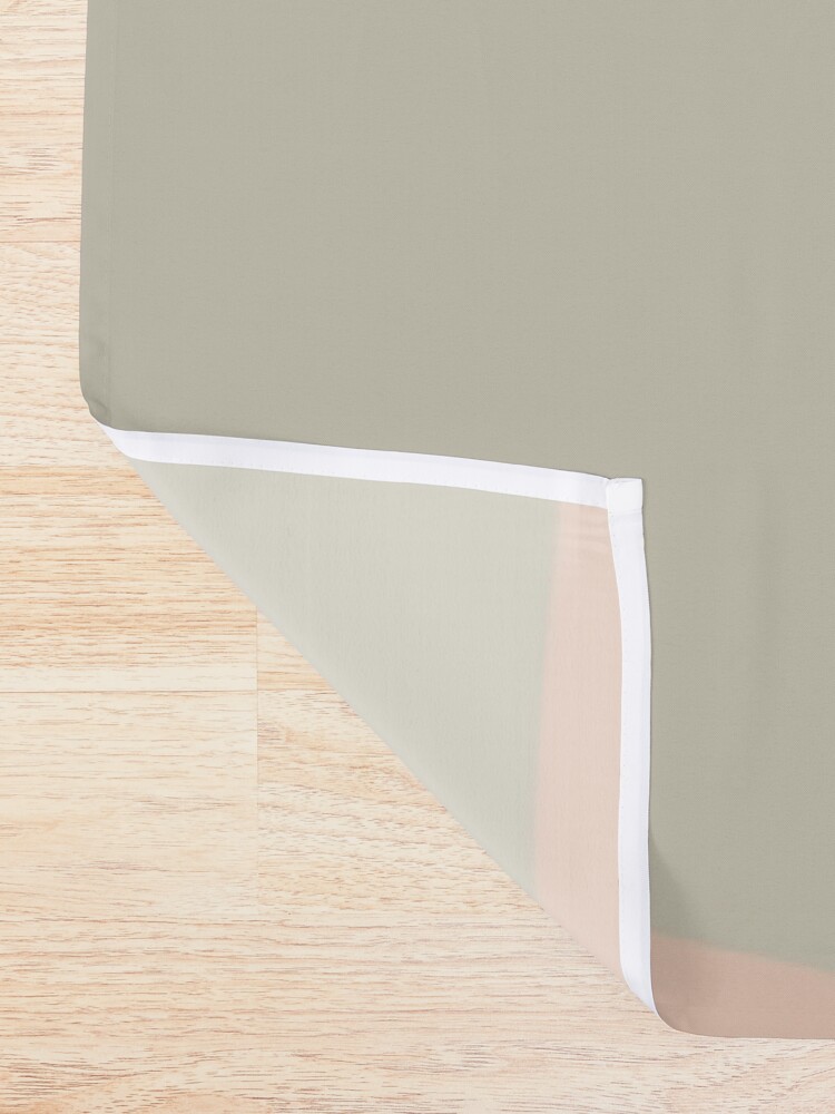 Alternate view of Minimalist Landscape Mountains Shower Curtain