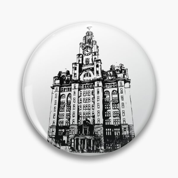 Item preview, Liverpool Liver Building Vector designed and sold by tribbledesign.