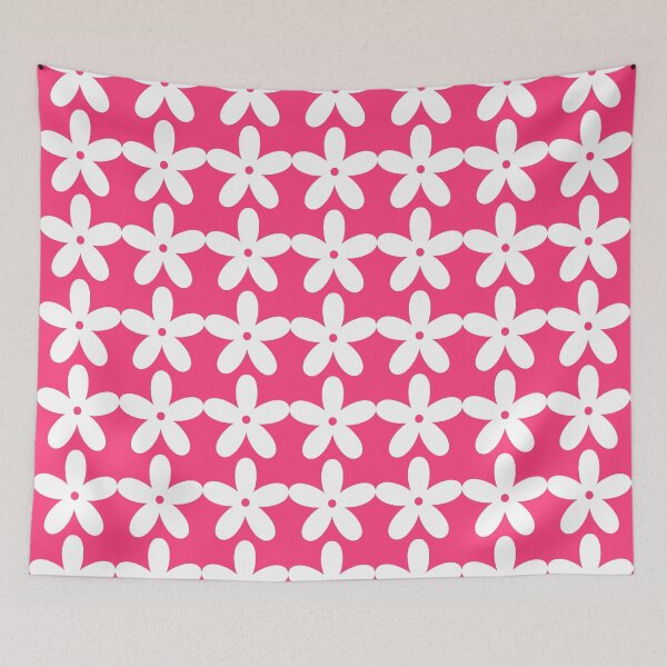 Item preview, Hot Pink Flower Pattern | 60s Mod designed and sold by NobodysHero.