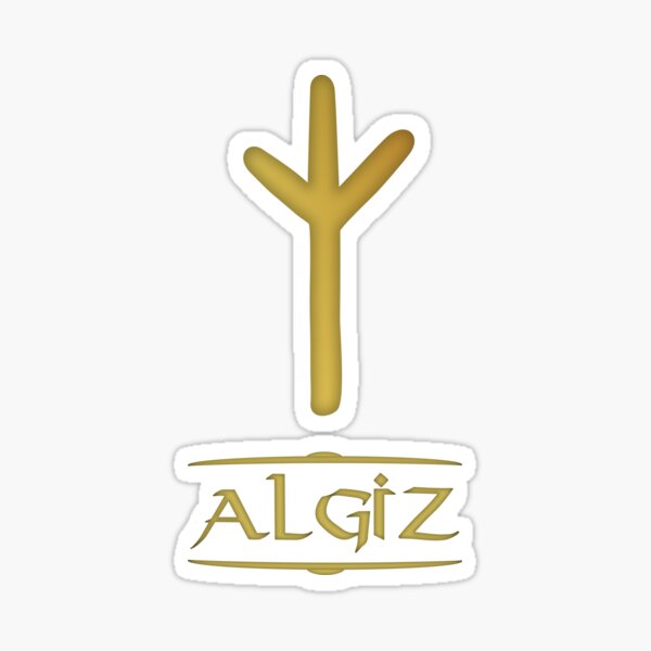 Artikel-Vorschau von Algiz - Rune / Älteres Futhark / Serie aus 24 Runen, designt und verkauft von madrigenum.