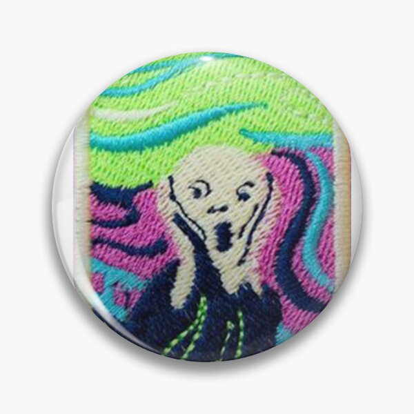 Aperçu de l'œuvre Edvard Munch Cri Vert Sticker créée et vendue par designolo.