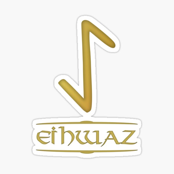 Artikel-Vorschau von Eihwaz - Rune / Älteres Futhark / Serie aus 24 Runen, designt und verkauft von madrigenum.