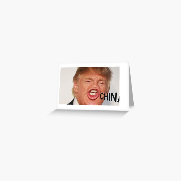Trump China Greeting Card