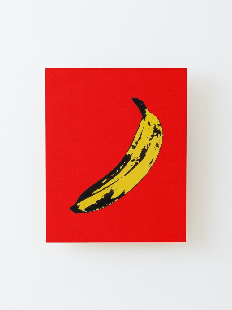 Alternate view of Big Yellow Banana - Red Mounted Print