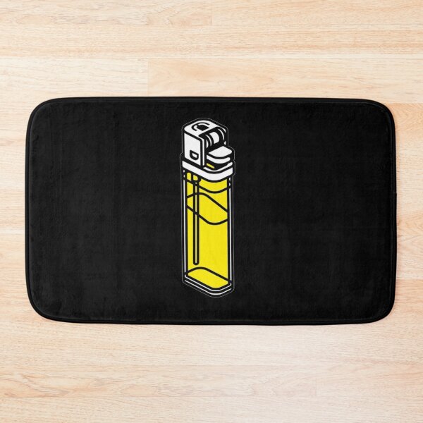 Item preview, Yellow bic lighter - Digital drawing - Colour designed and sold by Gatsbird Design.