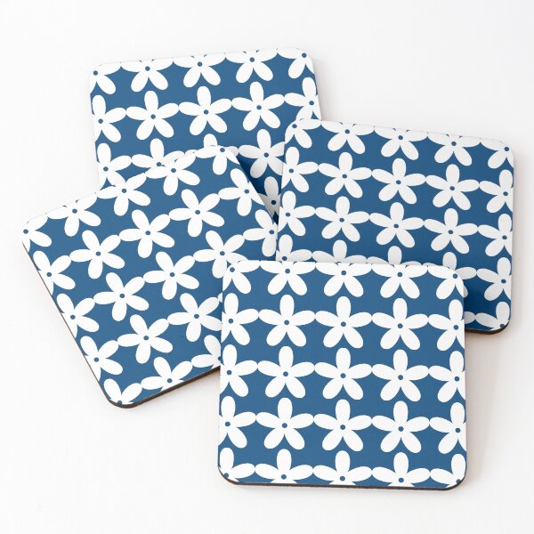 Item preview, Navy Blue Flowers | 60s Mod designed and sold by NobodysHero.